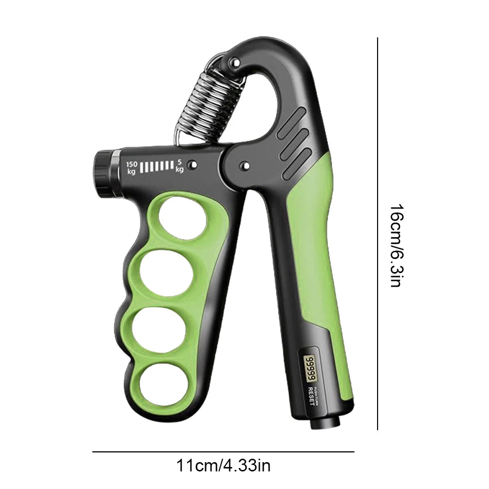 Ergonomic Adjustable Resistance Hand Grip Strengthener With Counter