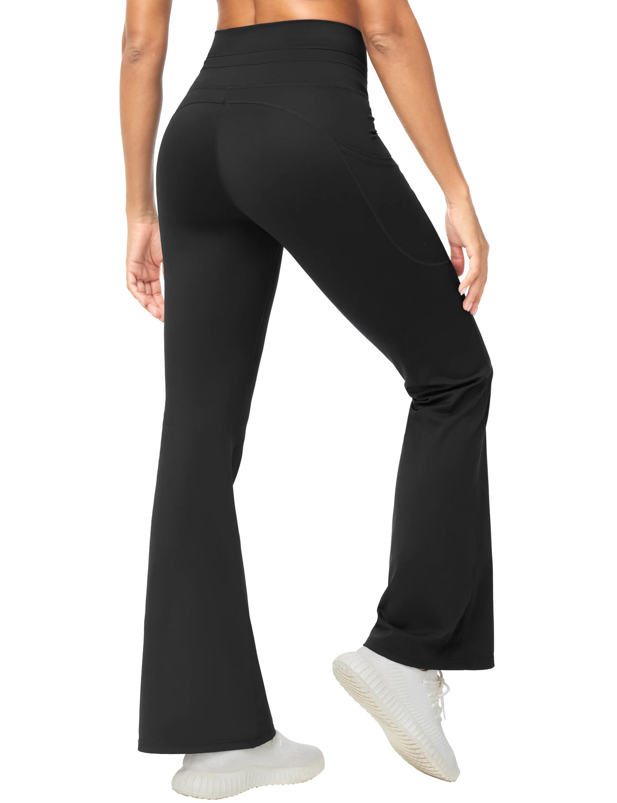 THE GYM PEOPLE Women's High Waisted Flare Yoga Leggings