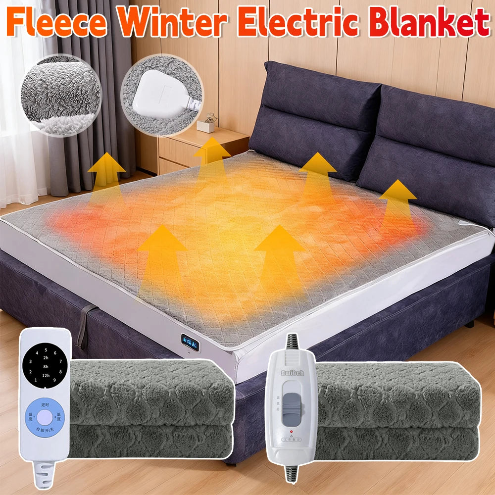 APWIKOGER Intelligent Electric Heated Blanket Portable Smart Warmer