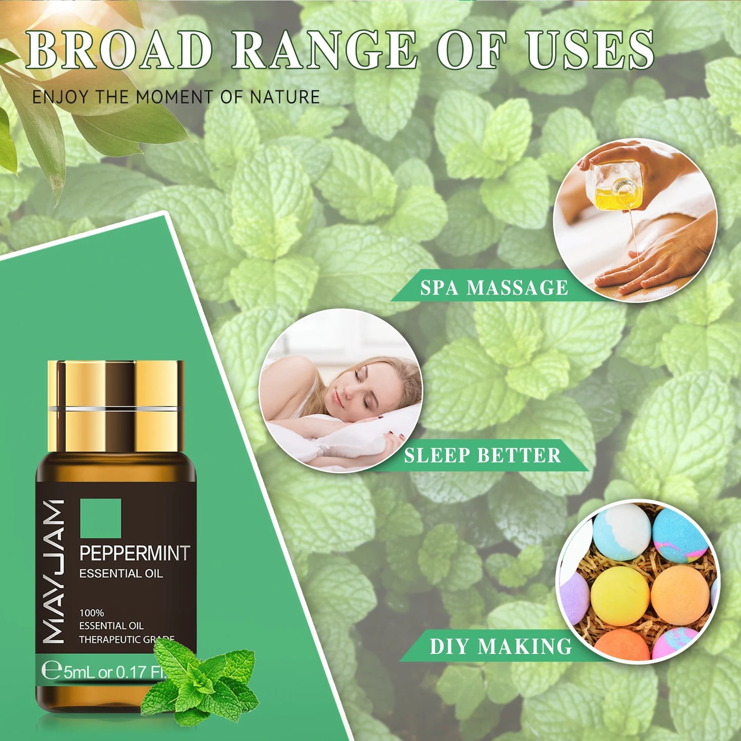 MAYJAM 35 Bottles Essential Oils Set For Humidifier Lavender Vanilla Neroli