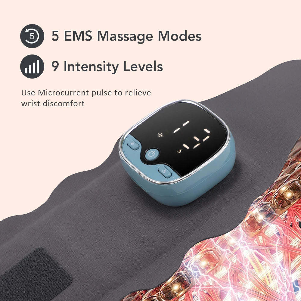 Hailicare Wireless Ems Wrist Massager Electric Heating Support