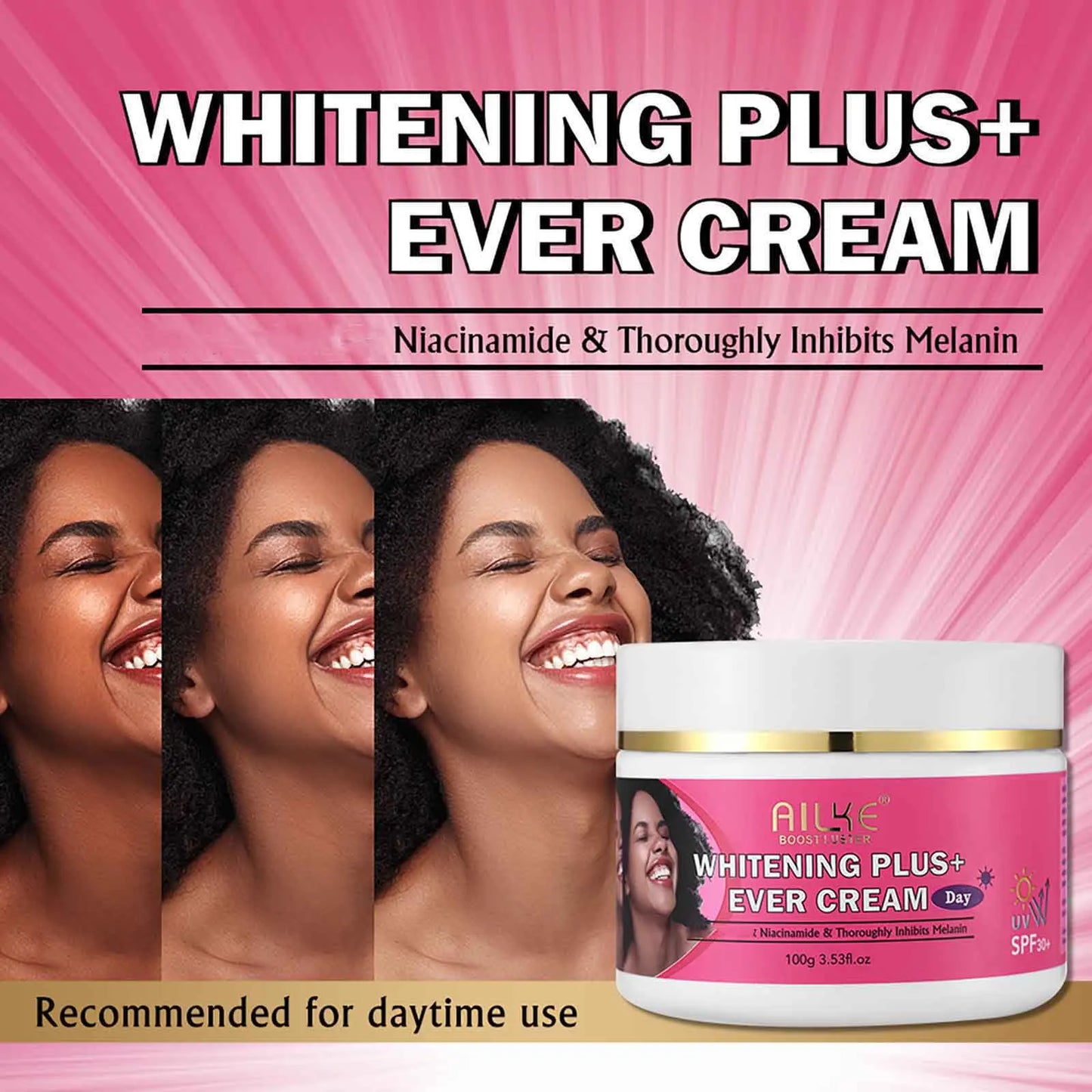AILKE Whitening Face Cream Brighten Skin Moisturizing Organic Niacinamide