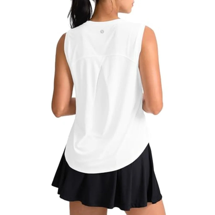 Womens Sleeveless Workout Tank Tops Breathable Bamboo Fiber
