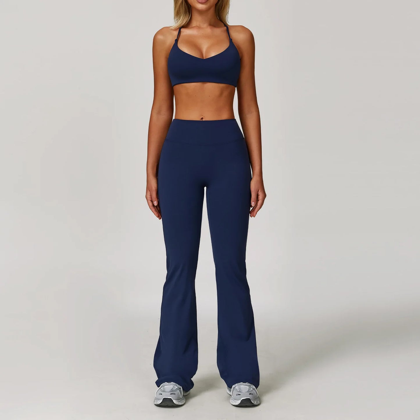 NONECN Women Yoga Bra Jacket High Waist Leggings Shorts Set