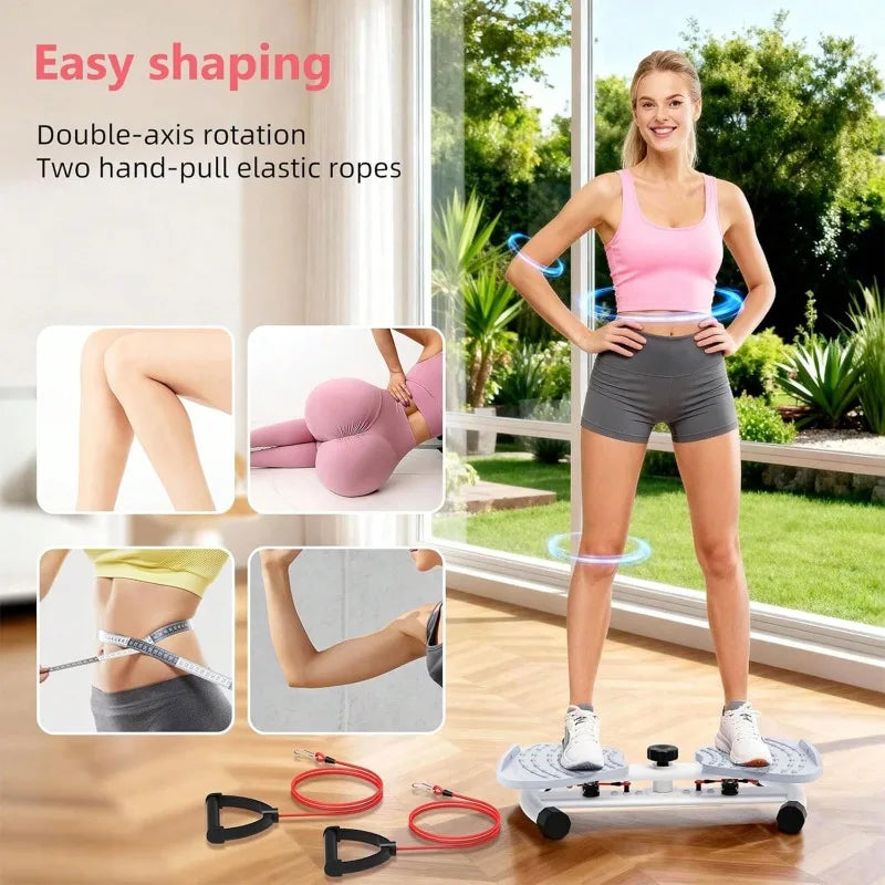Multifunctional Twist Disc Board With Resistance Bands For Fitness