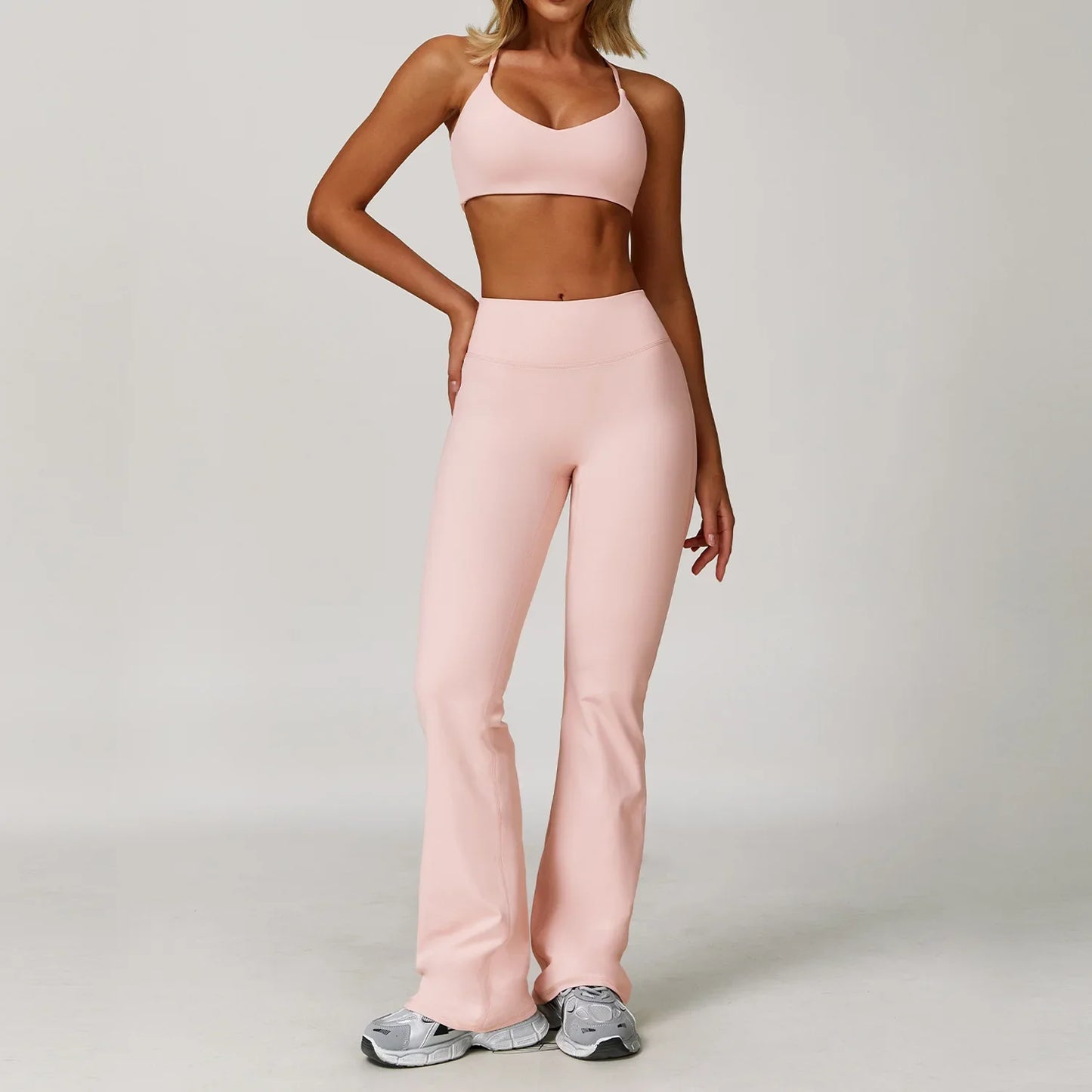 NONECN Women Yoga Bra Jacket High Waist Leggings Shorts Set