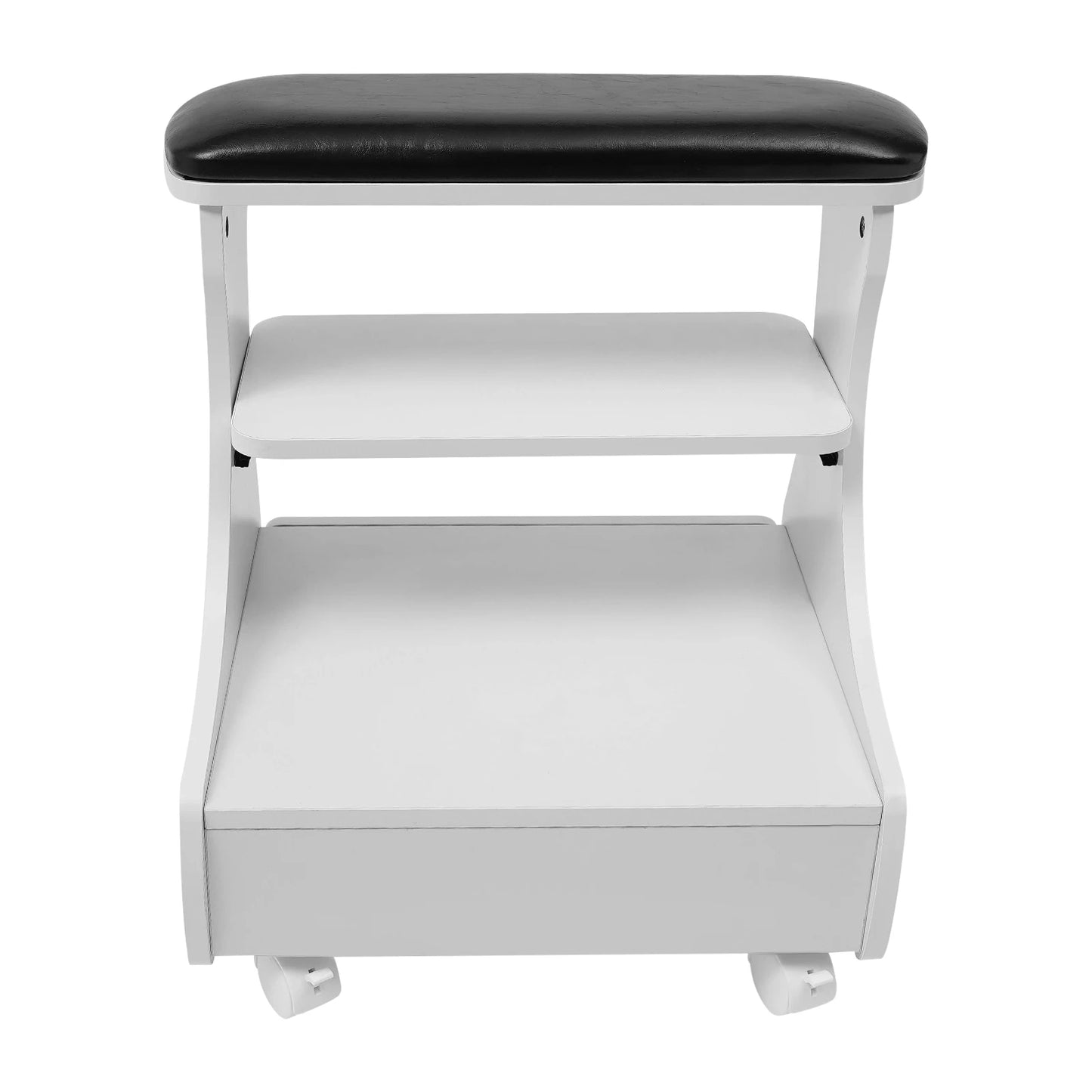 Foot Bath Stool With Wheels Portable Pedicure Foot Rest