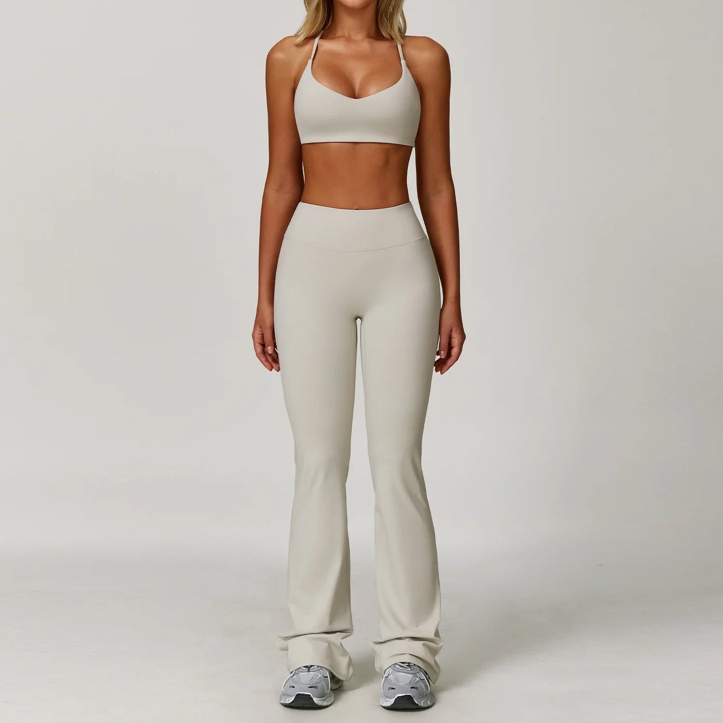 NONECN Women Yoga Bra Jacket High Waist Leggings Shorts Set