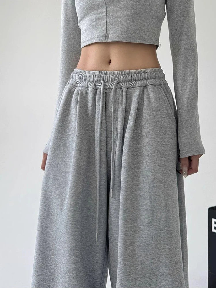 Harajuku Wide Leg Sweatpants Women Streetwear Baggy