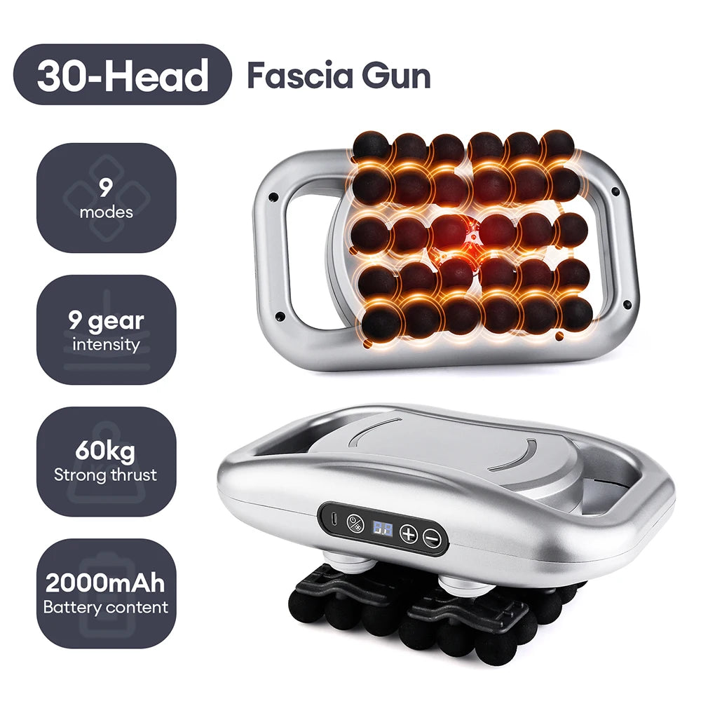 Iebilif Red Light Wireless Massage Gun For Deep Tissue Relief