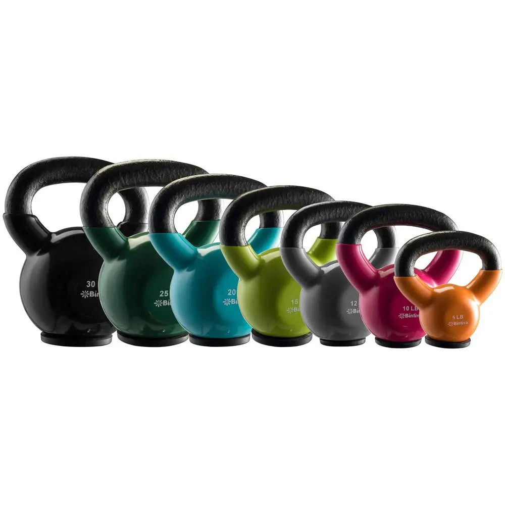 YTYIN Professional Grade Cast Iron Kettlebells Set For Home Workout