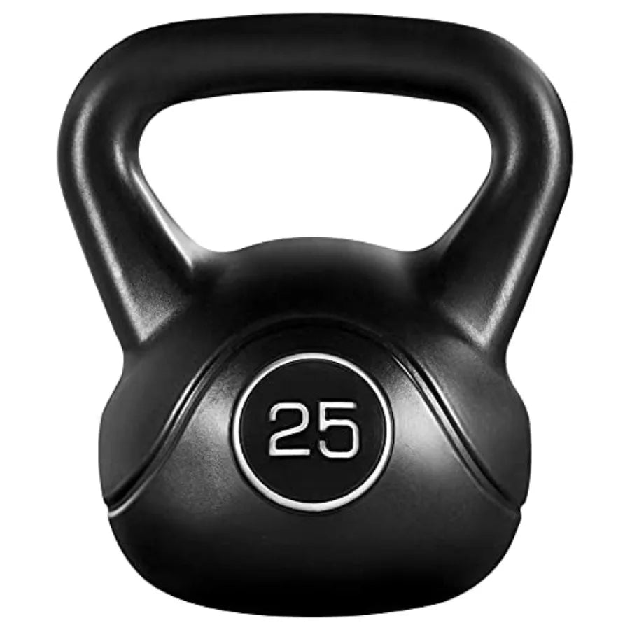 HDPE Coated Kettlebell With Wide Flat Base And Ergonomic Handle