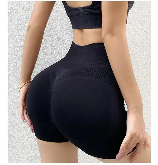 Yoga Set Women Sports Bra Shorts Seamless Workout Outfit