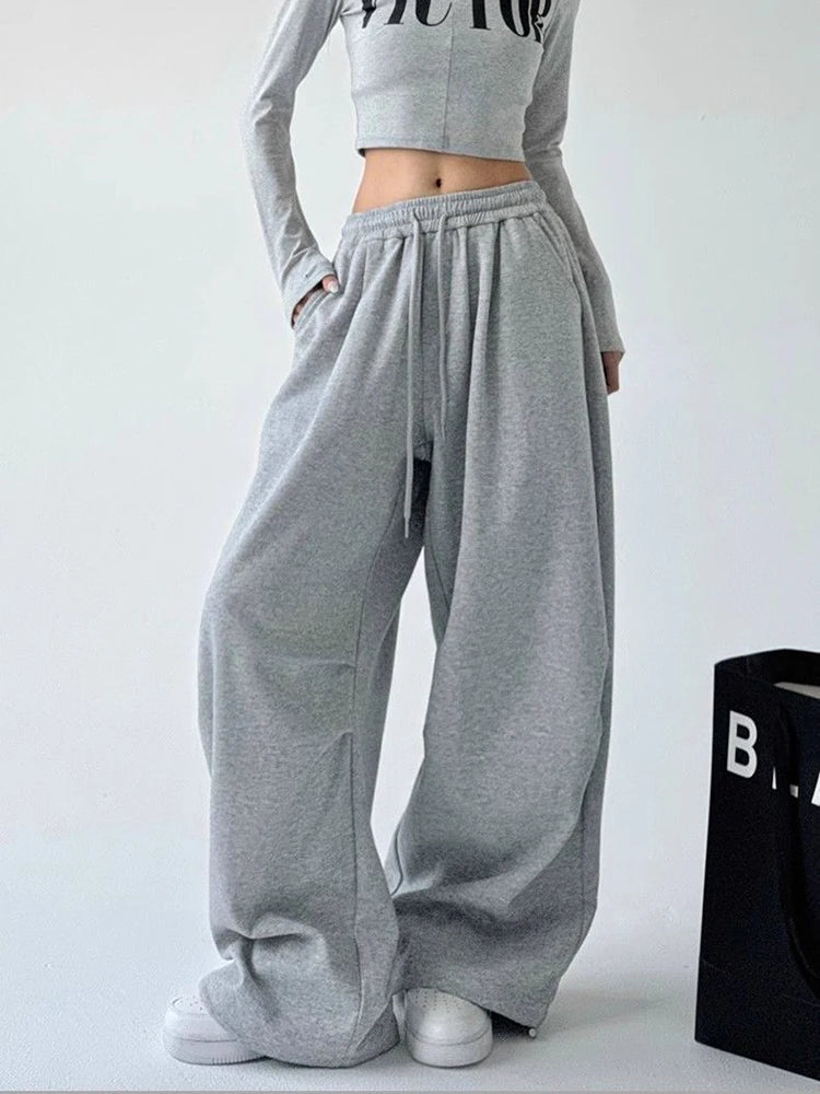 Harajuku Wide Leg Sweatpants Women Streetwear Baggy