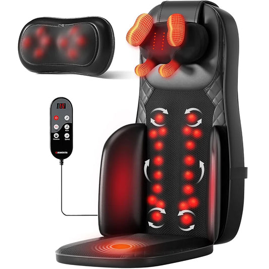 HIMOUTA 4D Shiatsu Neck and Back Massage Cushion With Heat