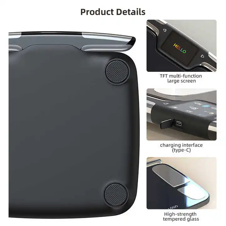 Digital Bathroom Scale With 8 Electrode Body Fat BMI Readouts
