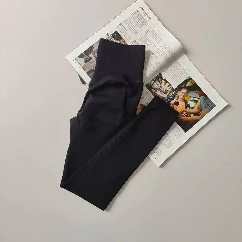 Seamless High Waist Yoga Pants For Gym Running Quick Dry