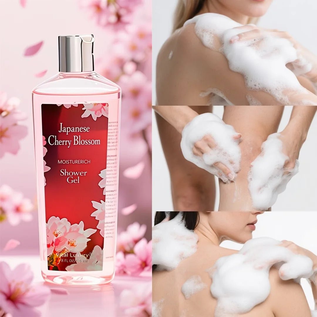 VITAL LUXURY Japanese Cherry Blossom Bath and Body Care Set