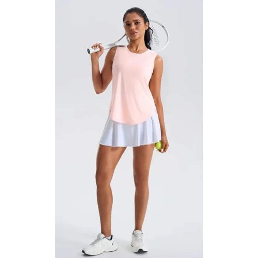 Womens Ice Silk Bamboo Tank Top Sleeveless Yoga Cool Dry
