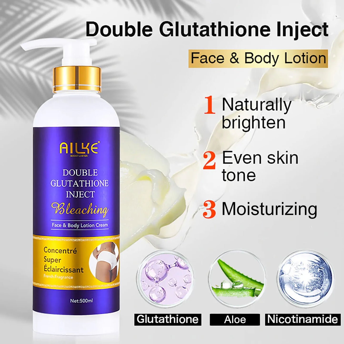 AILKE Glutathione Whitening Skin Care Set For Even Skin Tone