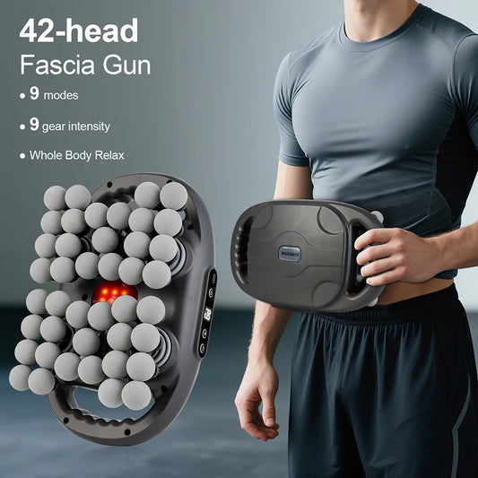Iebilif Red Light Wireless Massage Gun For Deep Tissue Relief