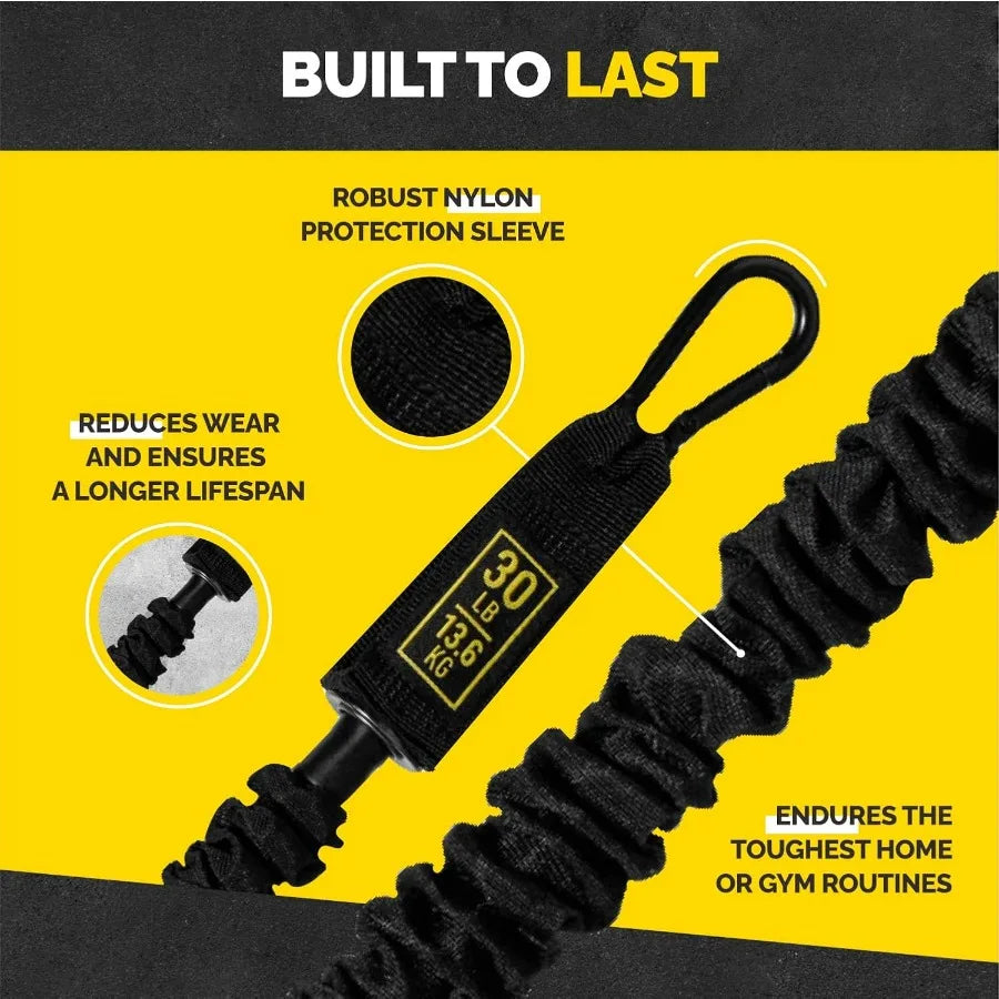Tube Resistance Bands Set For Full Body Workout Bar Handles