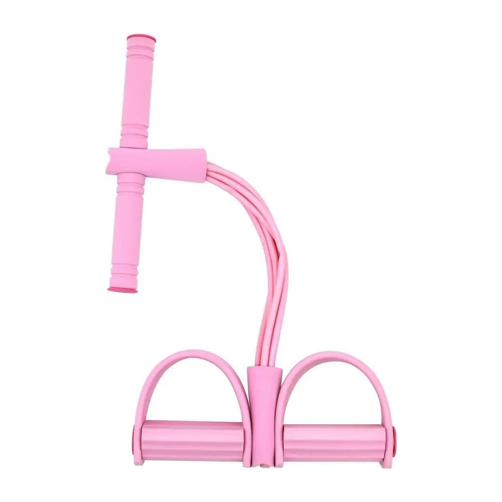 Six Tube Sit Up Pedal Resistance Band With Handle For Workouts