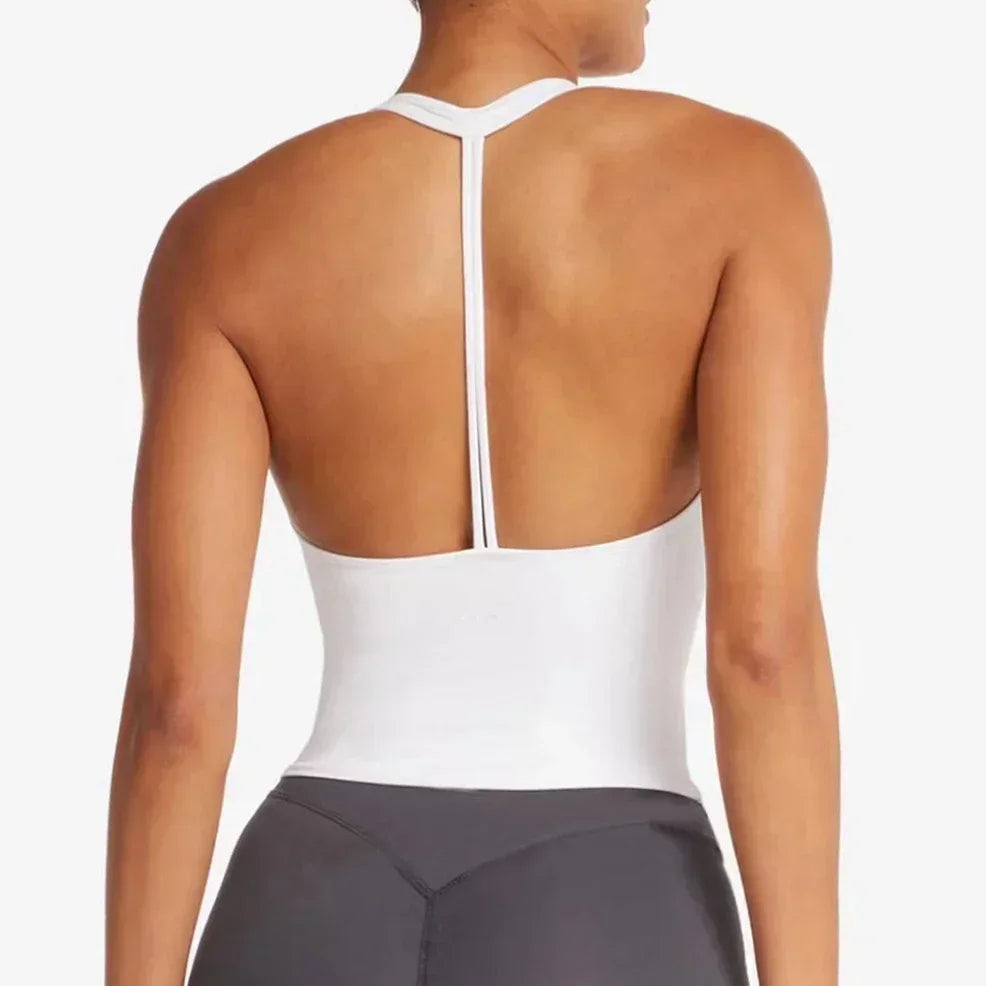 Women Yoga Set Sports Bra Shorts Chest Pad Fitness Wear
