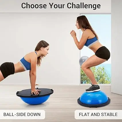 Half Exercise Ball Balance Trainer With Non Slip Base