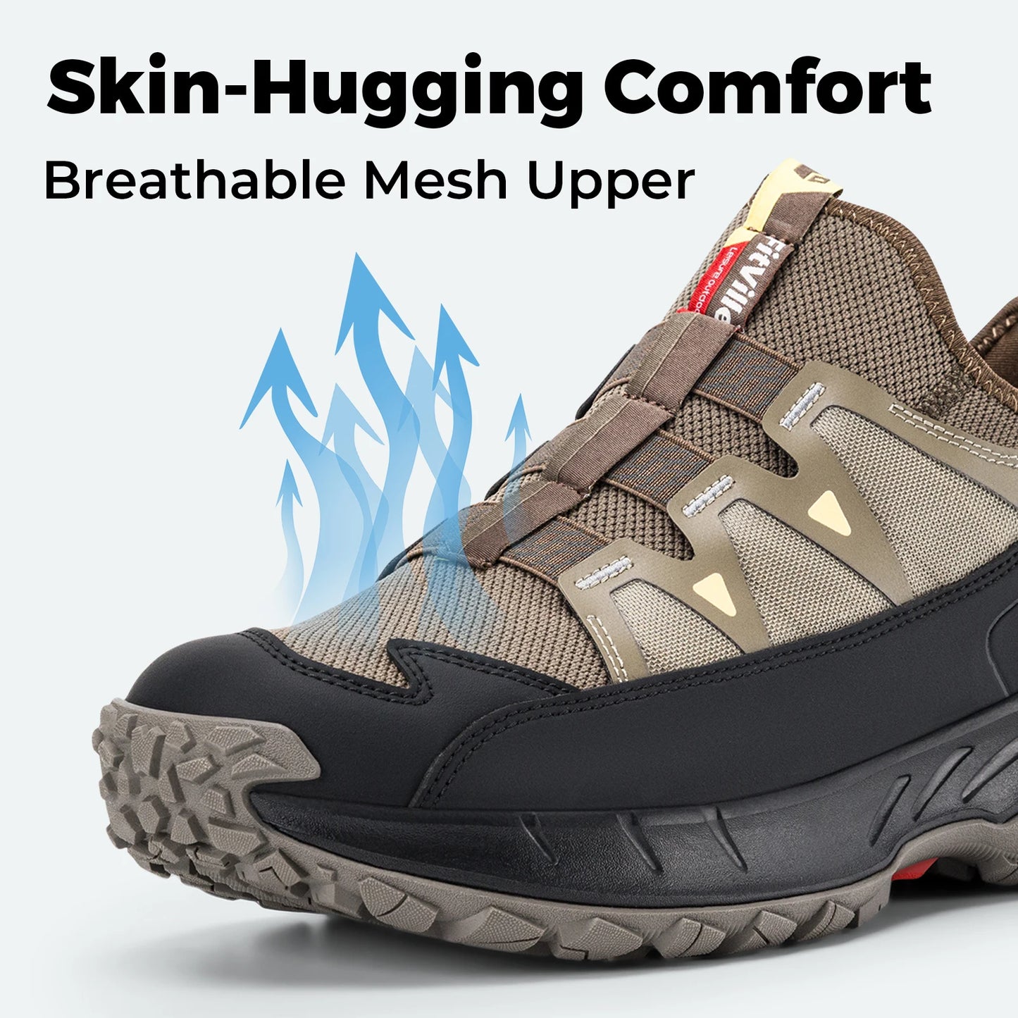 Fittington Slip On Wide Men Running Shoes With Arch Support