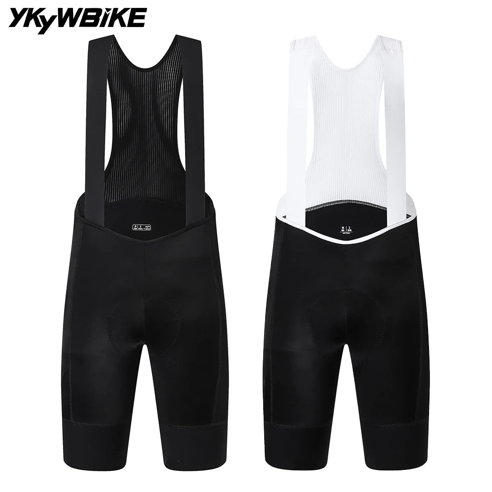 YKYWBIKE Men's Padded Cycling Bib Shorts For Road And MTB