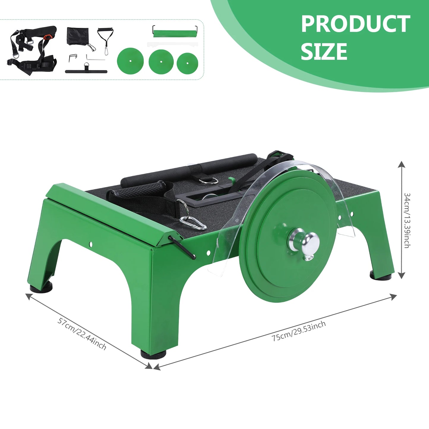 Flywheel Trainer With Adjustable Length Strap For Home Office Travel