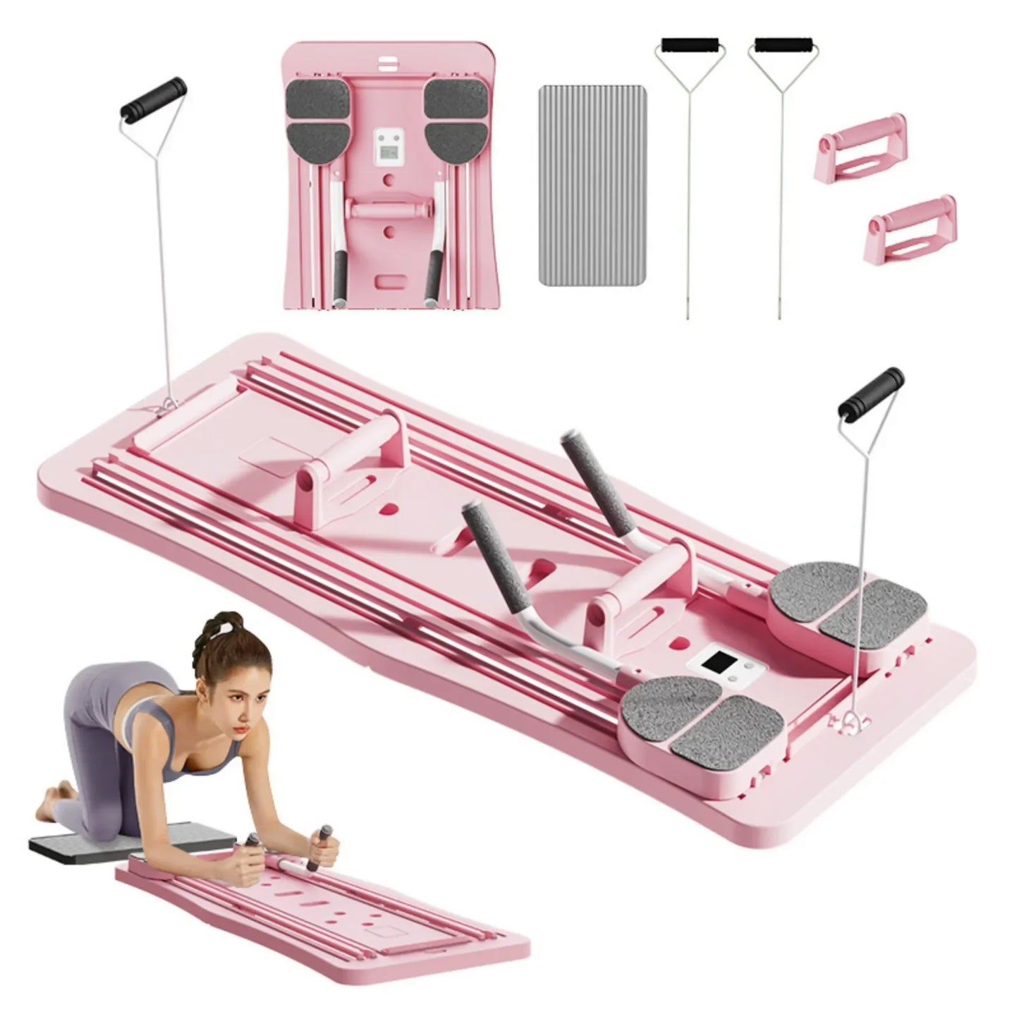 Foldable Multifunctional Pilates Board For Core Training