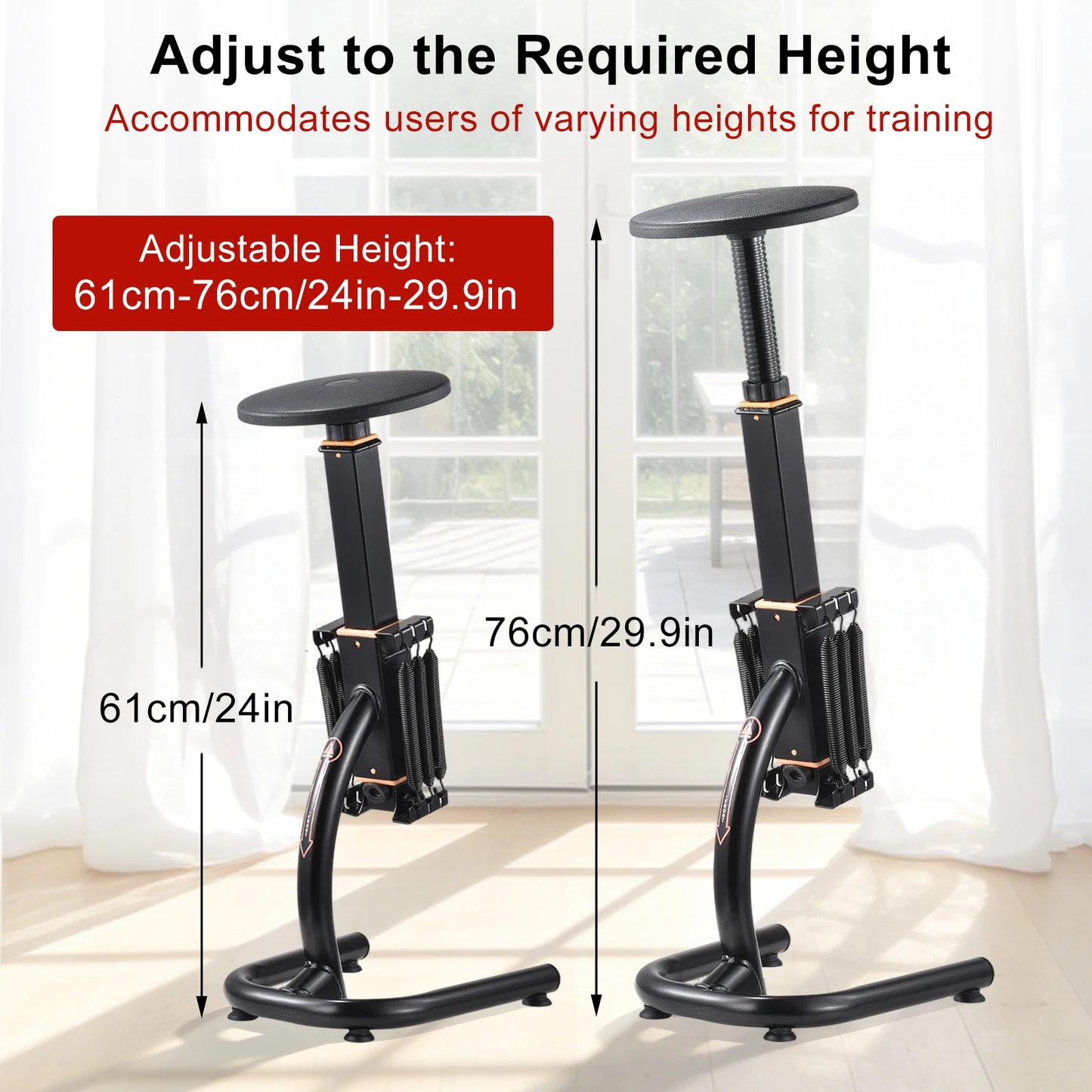 Height Adjustable Squat Machine And Glute Trainer For Home Gym