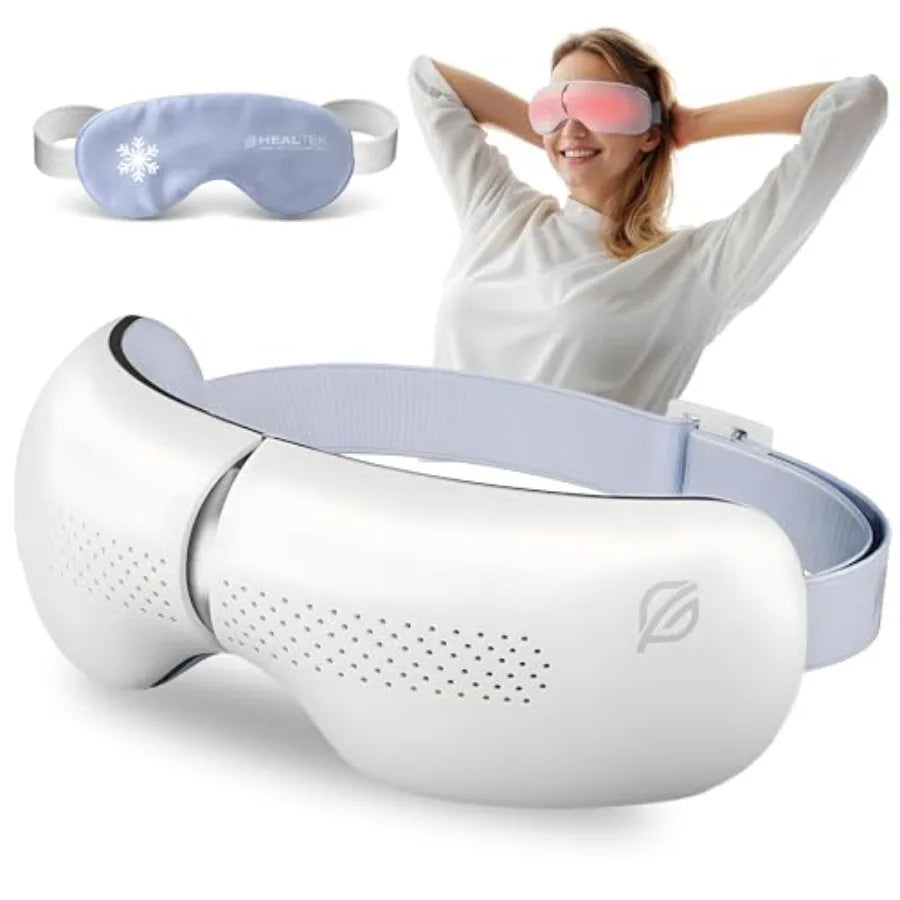 Premium Eye Massager With Heat Cooling Gel Mask For Migraine Bluetooth