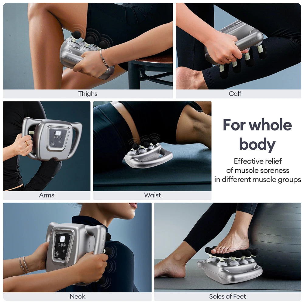 Foreverlily 24 Head Fascia Gun With 9 Modes Vibration Massage