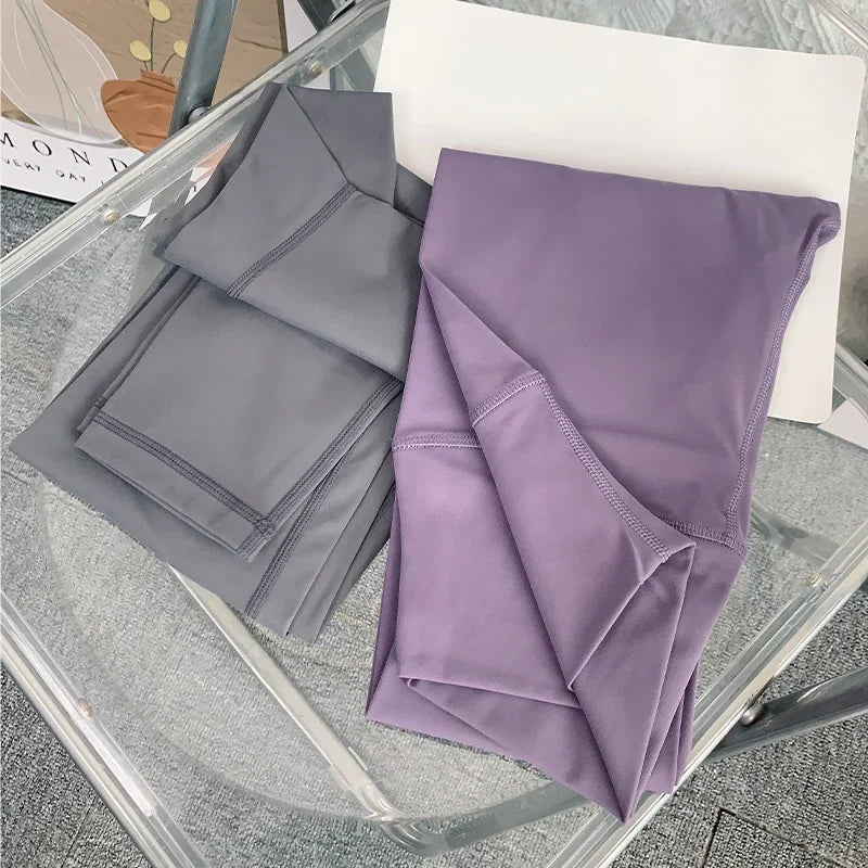 Zhumu Gym Yoga Leggings High Waist Breathable Quick Dry