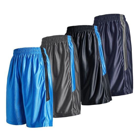 Men's Casual Striped Basketball Shorts Quick-Dry Fitness