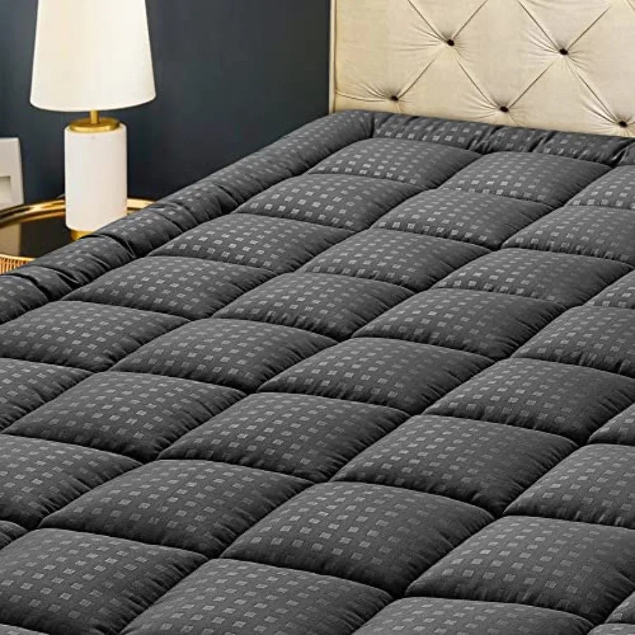 Waterproof Mattress Pad Quilted Fitted Protector Cooling Pillow Top Cover