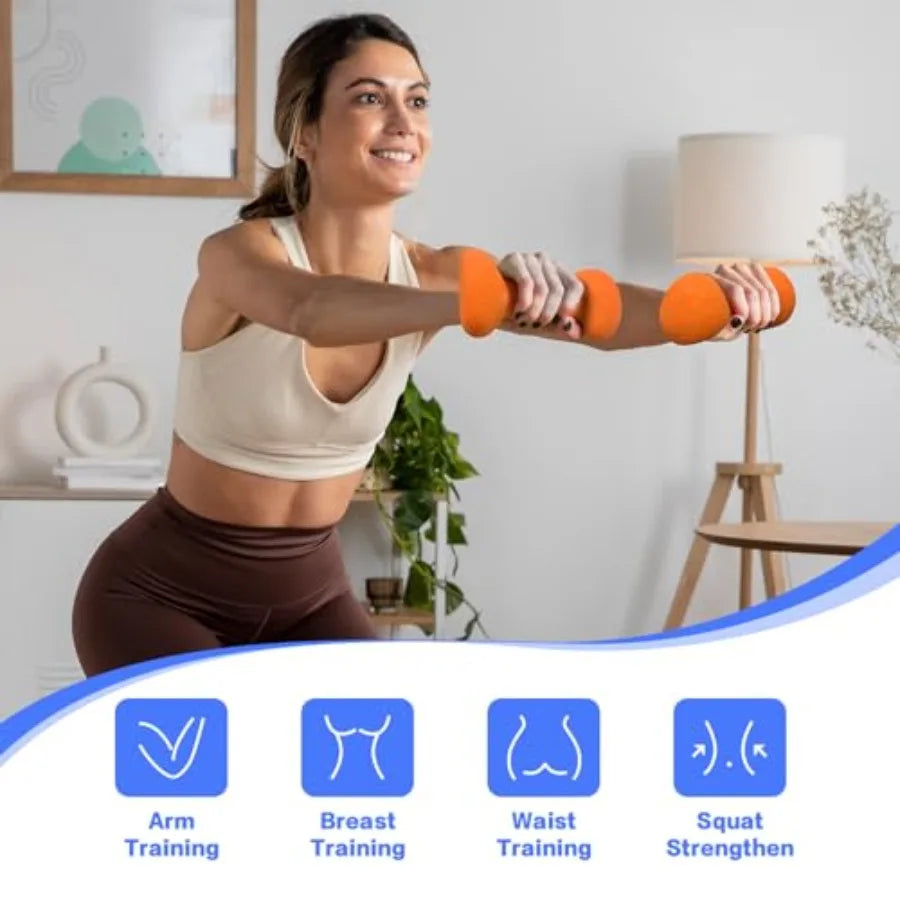 SHXI Ergonomic Dumbbells Set For Home Strength Training For Women