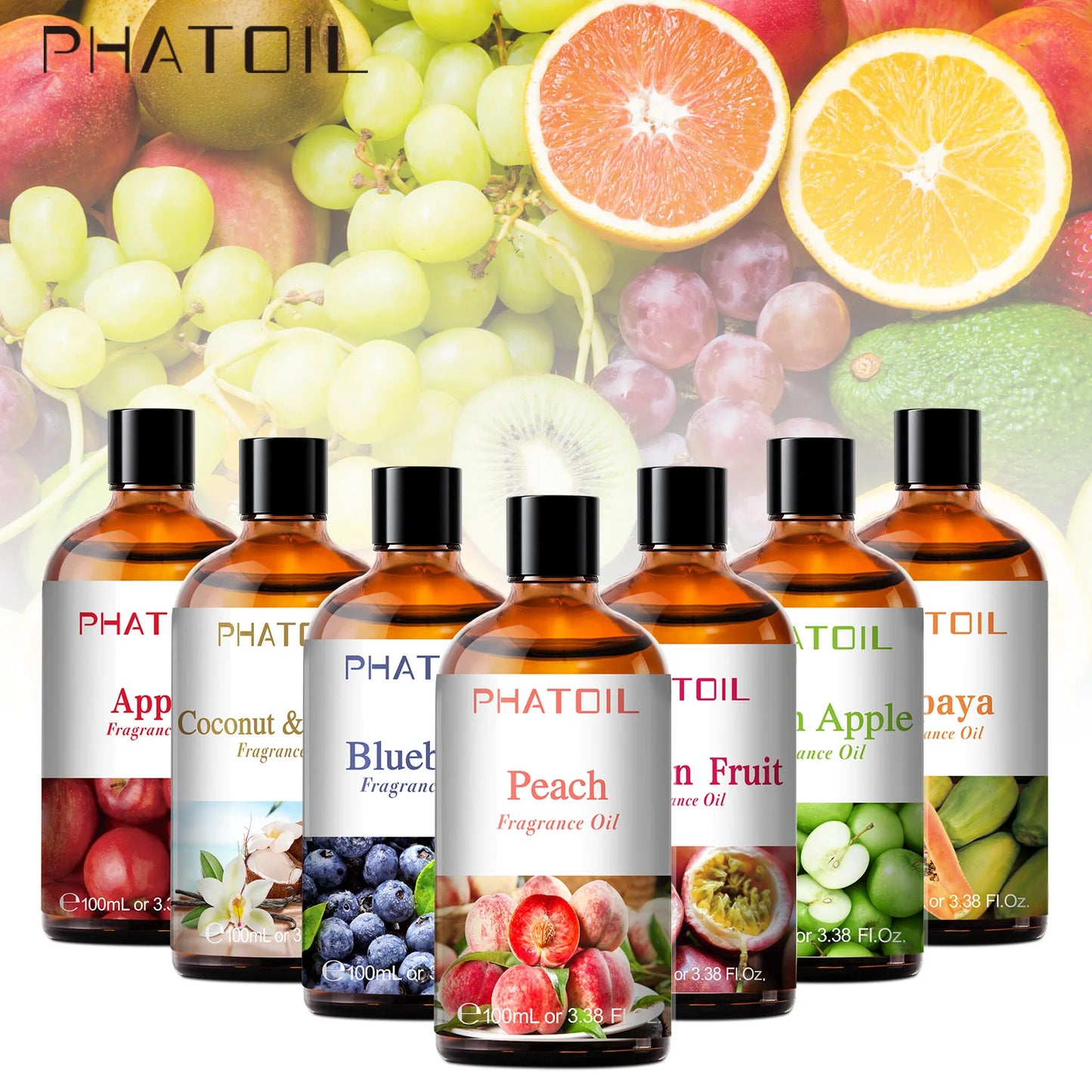 PHATOIL Coconut Peach Blueberry Mango Fragrance Oil For Diffuser
