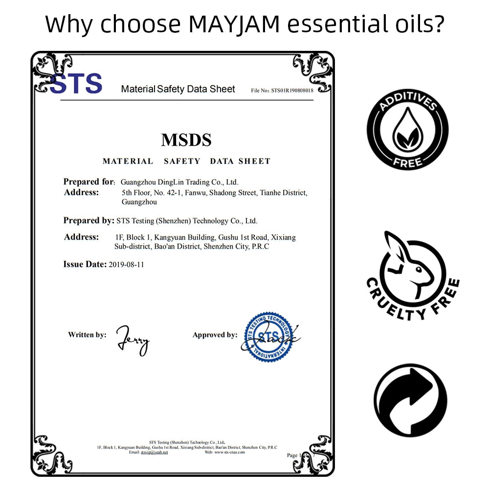 MAYJAM 35 Bottles Essential Oils Set For Humidifier Lavender Vanilla Neroli