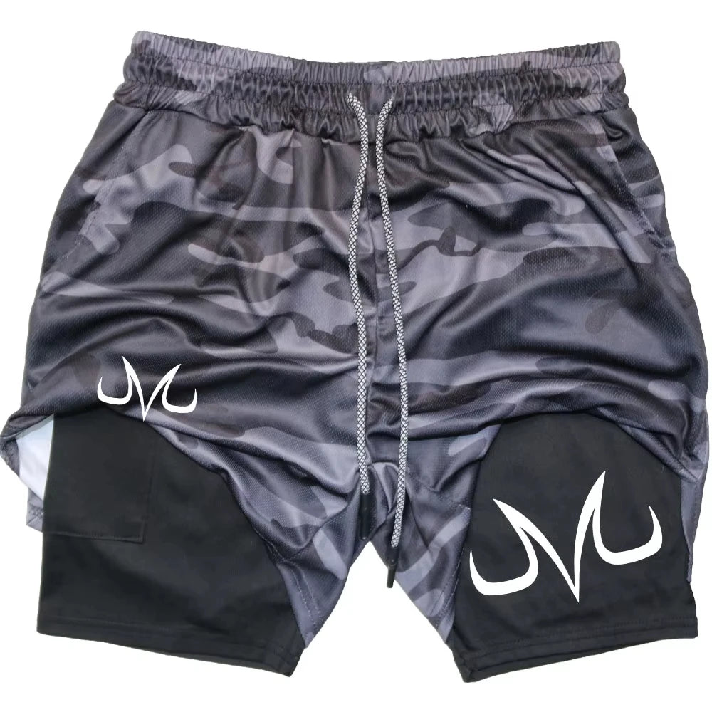 Anime Performance Shorts Toji Printed Running Mesh TwoInOne