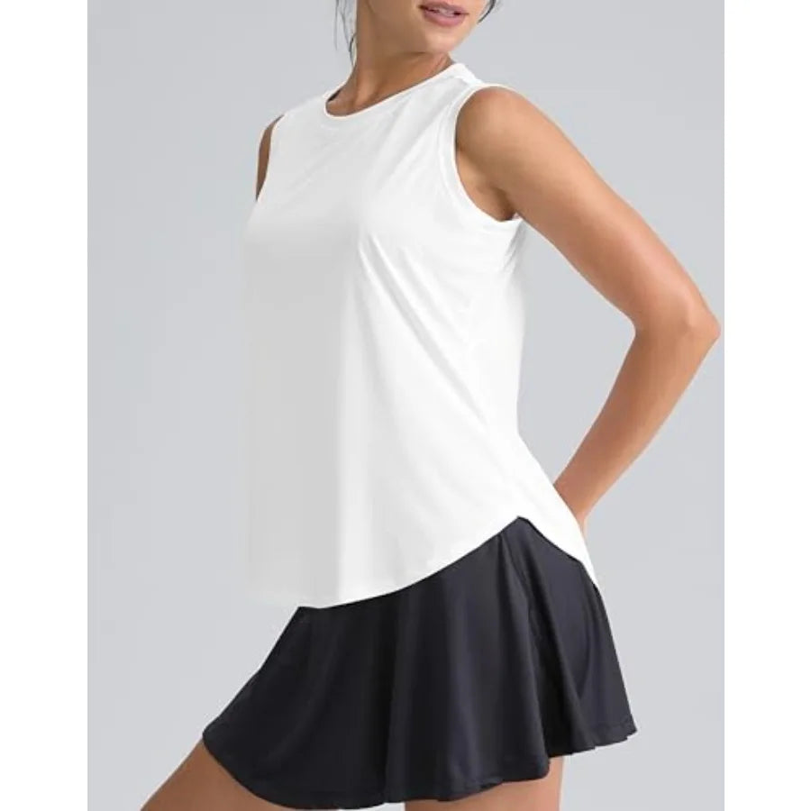 Womens Sleeveless Workout Tank Tops Breathable Bamboo Fiber